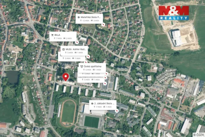 Pronájem bytu 1+1, Milevsko, J. A. Komenského, 40 m2