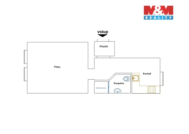 Pronájem bytu 1+1, Český Těšín, Ostravská, 35 m2