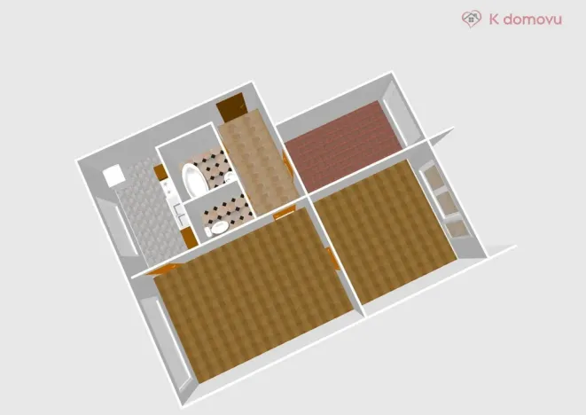 Prodej bytu 3+1, Olomouc - Nové Sady, Zikova, 68 m2
