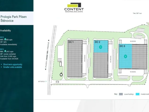Pronájem výrobních prostor, Plzeň - Černice, K Cihelnám, 6766 m2