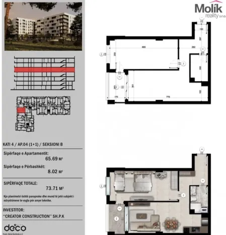 Prodej bytu 2+kk, Golem, 65 m2