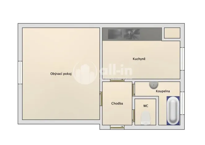 Pronájem bytu 1+1, Vyškov - Vyškov-Město, Dvořákova, 44 m2