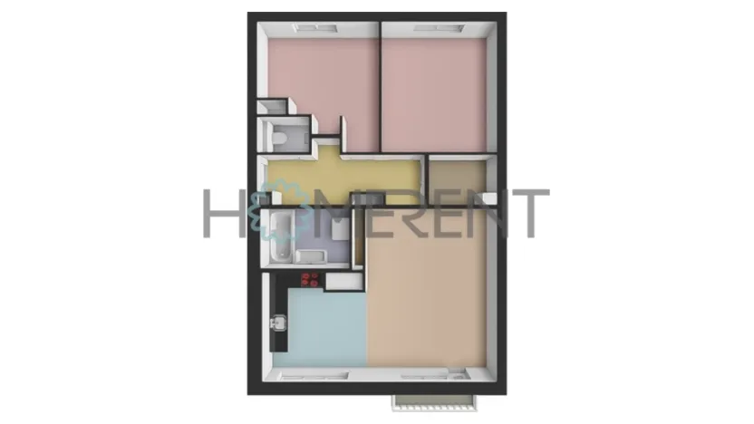 Pronájem bytu 3+kk, Praha - Vršovice, náměstí Svatopluka Čecha, 72 m2