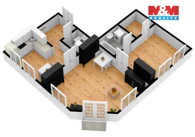 Pronájem bytu 2+1, Praha - Žižkov, Roháčova, 67 m2