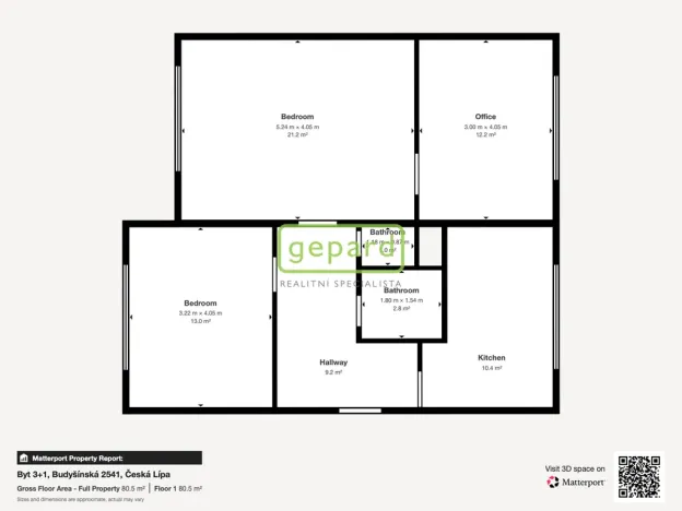 Prodej bytu 3+1, Česká Lípa, Budyšínská, 70 m2