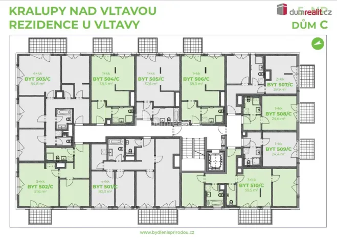 Prodej bytu 1+kk, Kralupy nad Vltavou, Nádražní, 40 m2
