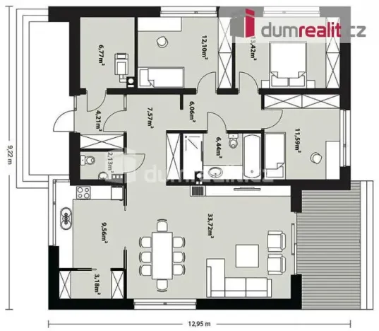 Prodej domu na klíč, Uherský Brod - Těšov, Losy, 120 m2