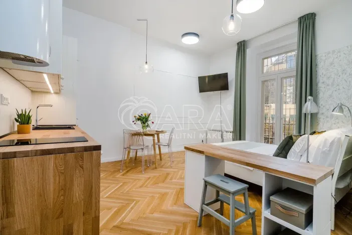 Pronájem bytu 1+kk, Praha - Holešovice, Šimáčkova, 33 m2