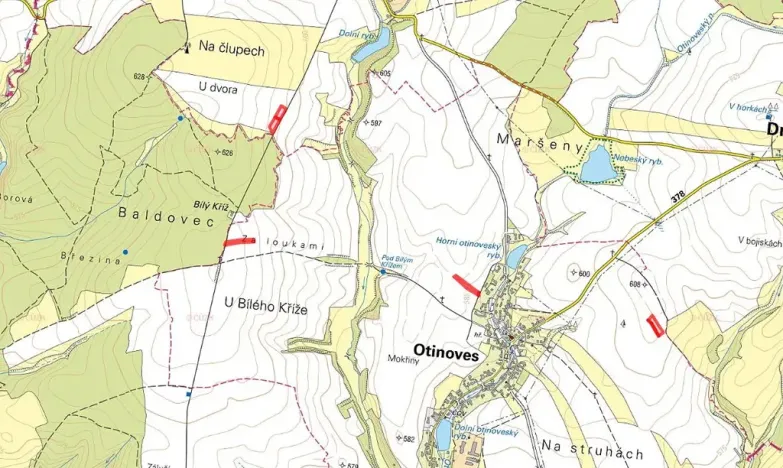 Prodej pole, Otinoves, 5196 m2