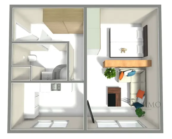 Pronájem bytu 1+1, České Budějovice - České Budějovice 2, V. Volfa, 41 m2