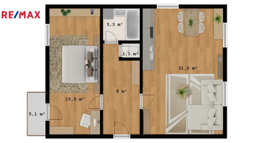 Pronájem bytu 2+kk, Ústí nad Orlicí - Hylváty, Dukelská, 66 m2