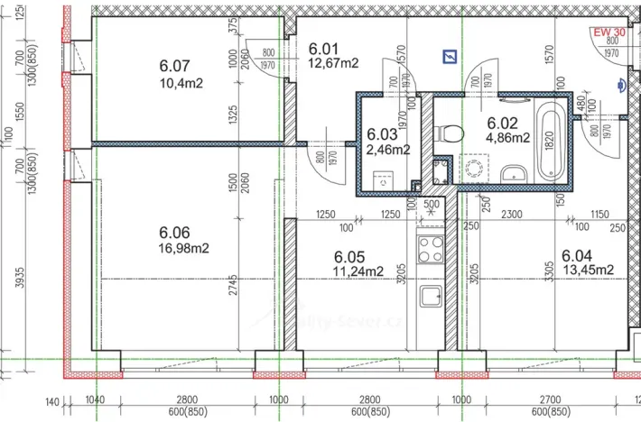 Pronájem bytu 3+1, Nový Bor - Arnultovice, Gen. Svobody, 78 m2
