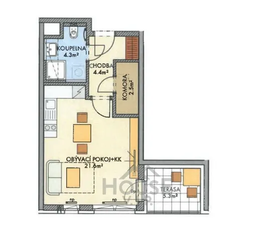 Prodej bytu 1+kk, Praha - Ruzyně, Stočesova, 34 m2