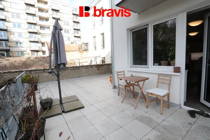 Pronájem bytu 2+kk, Brno - Ponava, Poděbradova, 56 m2