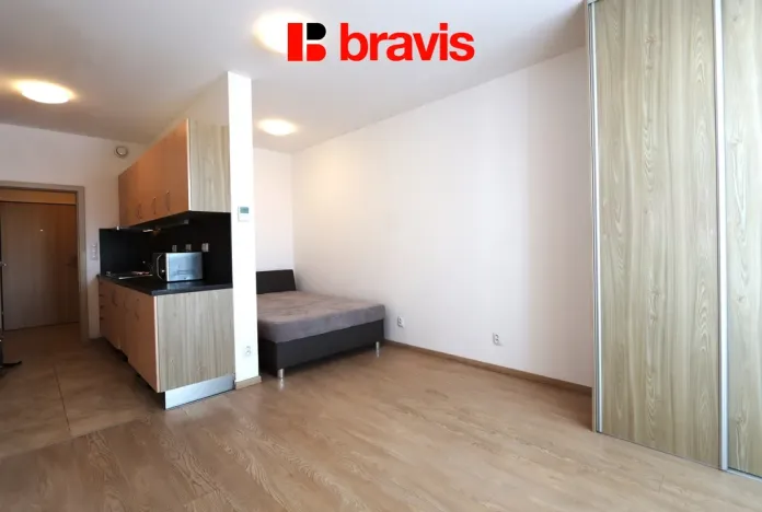 Pronájem bytu 1+kk, Brno - Pisárky, Poříčí, 31 m2