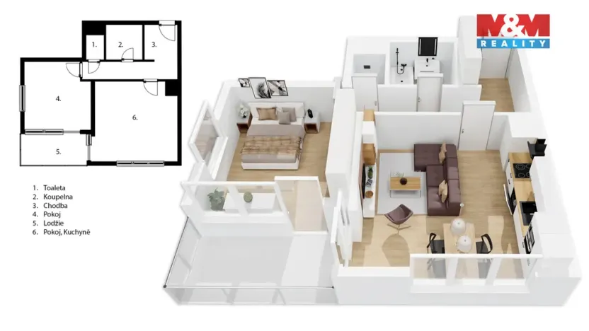 Prodej bytu 2+kk, Mladá Boleslav - Mladá Boleslav II, 17. listopadu, 59 m2