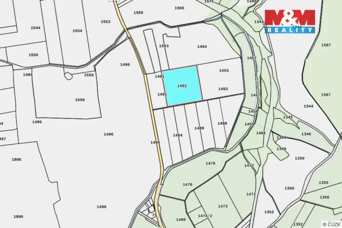 Prodej pole, Velečín, 22902 m2