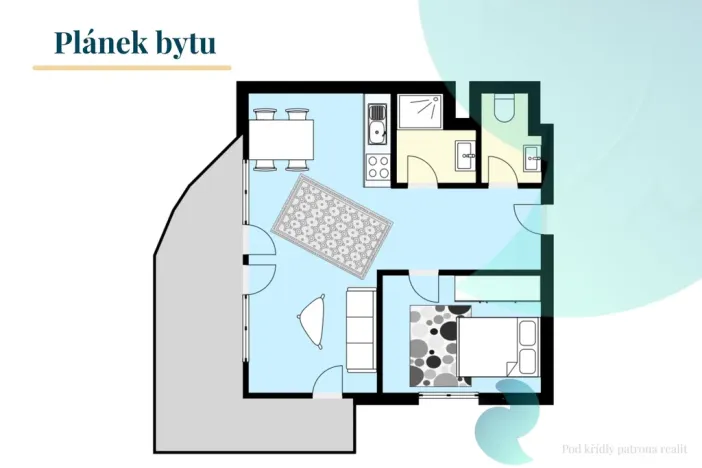 Pronájem bytu 2+kk, Praha, Čimická, 70 m2