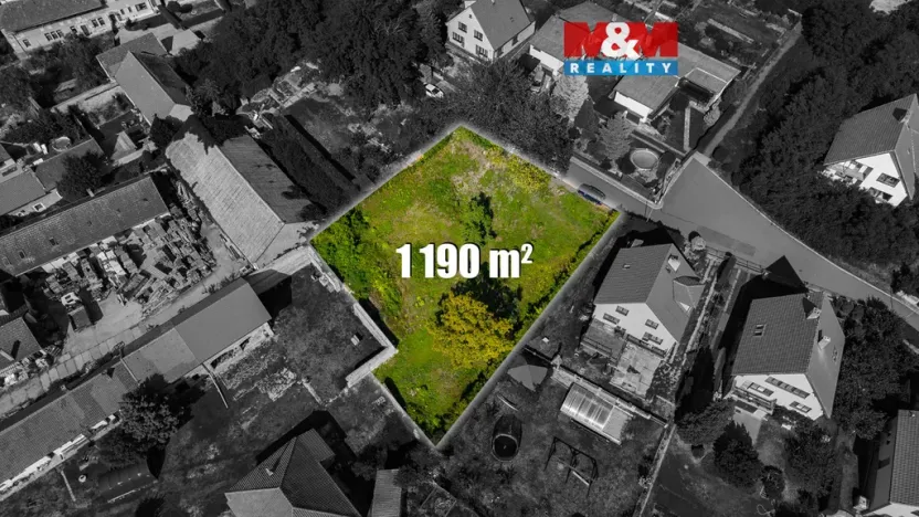 Prodej pozemku pro bydlení, Všetaty, 1190 m2