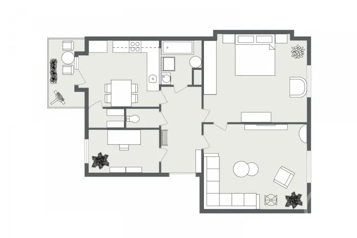 Pronájem bytu 3+1, Ostrava - Moravská Ostrava, Zborovská, 77 m2