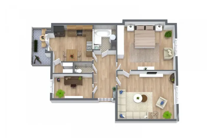 Pronájem bytu 3+1, Ostrava - Moravská Ostrava, Zborovská, 77 m2