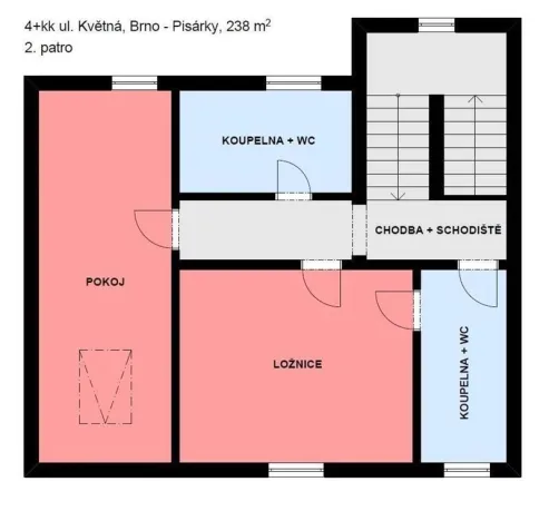 Pronájem rodinného domu, Brno - Pisárky, Květná, 235 m2