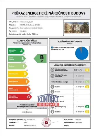 Prodej bytu 2+kk, České Budějovice, Pekárenská, 38 m2