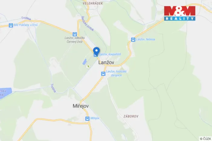 Prodej pozemku, Lanžov, 175 m2