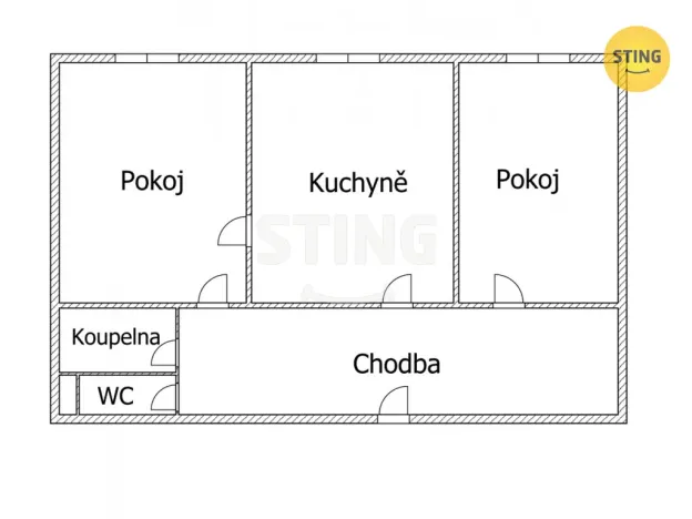 Pronájem bytu 2+1, Ostrava - Poruba, 17. listopadu, 58 m2