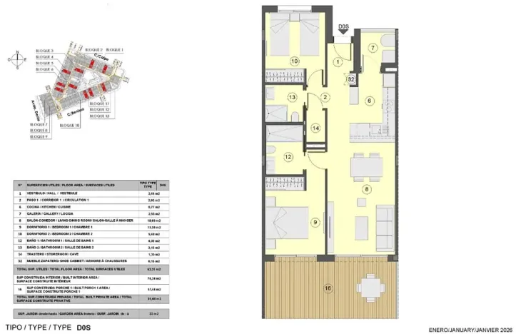 Prodej bytu 3+kk, Torrevieja, Španělsko, 62 m2