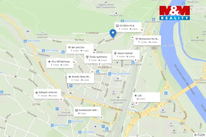 Prodej garáže, Děčín, Resslova, 17 m2