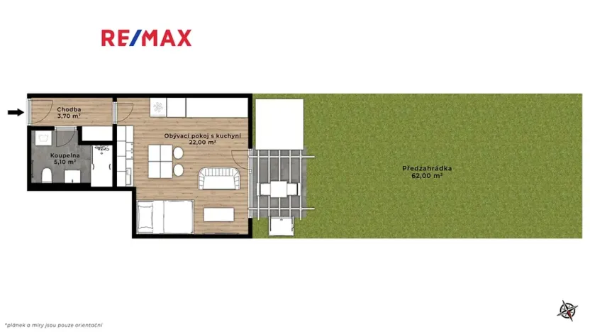 Prodej bytu 1+kk, Hostivice, Ječná, 32 m2