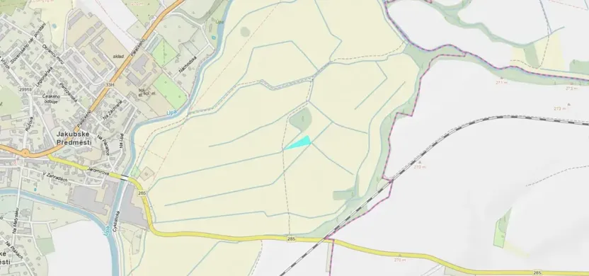 Dražba louky, Jaroměř, 2755 m2