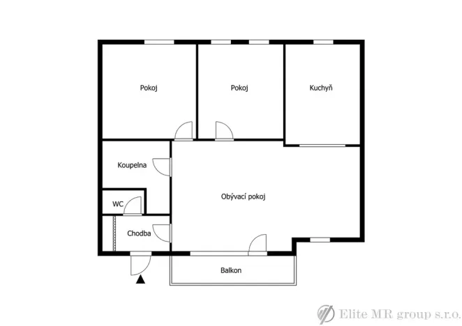 Prodej bytu 3+1, Nymburk, Maršála Koněva, 84 m2
