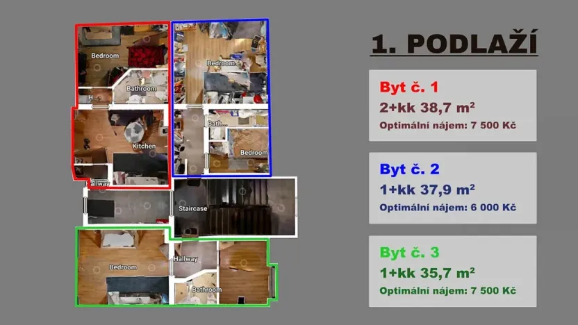 Prodej činžovního domu, Duchcov, Husova, 360 m2