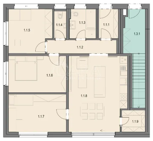 Pronájem bytu 4+kk, Vysoký Újezd, Na Výsluní, 90 m2