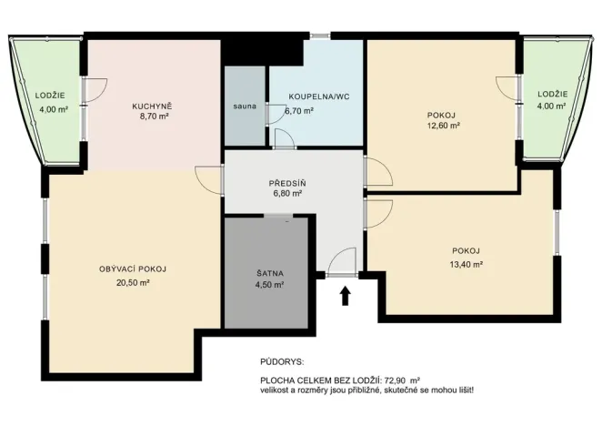 Prodej bytu 3+kk, Blansko, Na Pískách, 73 m2