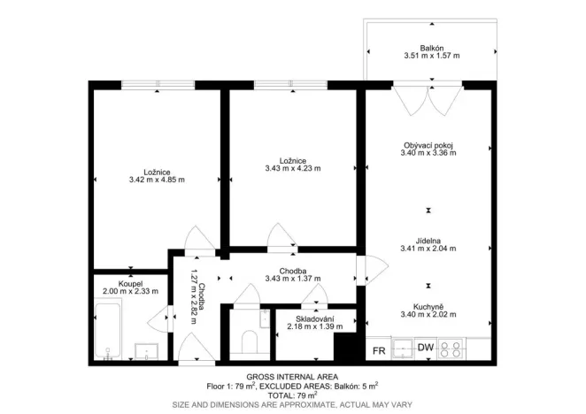 Pronájem bytu 3+kk, Dobřany, Dragounů, 75 m2