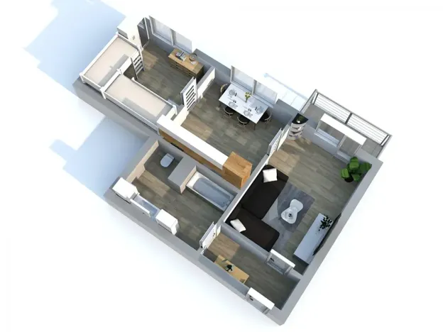 Prodej bytu 2+1, Hlubočky, 54 m2