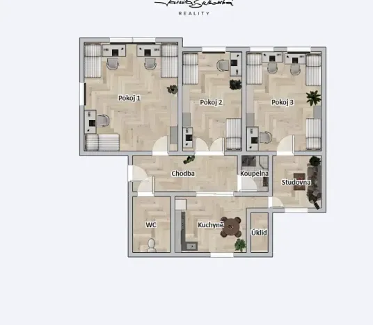 Pronájem pokoje, Olomouc, Žilinská, 108 m2