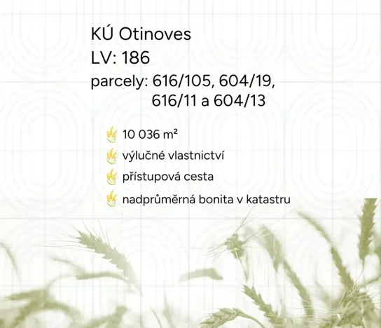 Prodej pole, Otinoves, 10036 m2