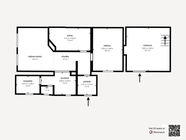 Prodej rodinného domu, Poděvousy, 99 m2