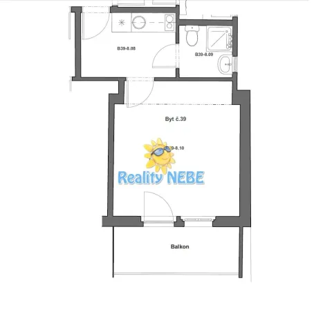 Pronájem bytu 1+kk, Praha - Žižkov, Baranova, 30 m2