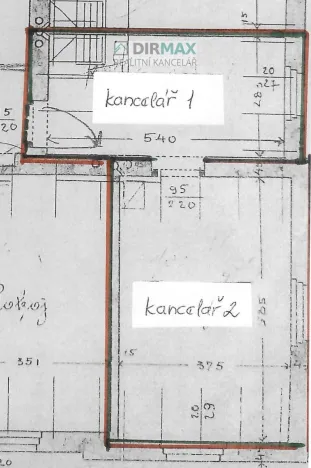 Pronájem kanceláře, Plzeň, Koterovská, 37 m2