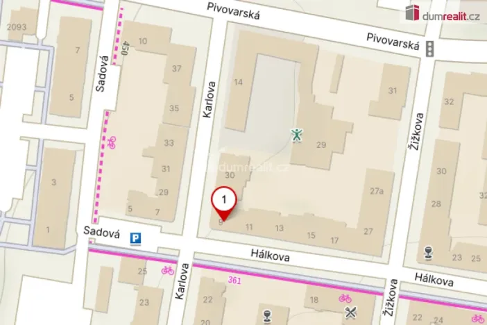 Pronájem bytu 2+1, Cheb, Hálkova, 52 m2