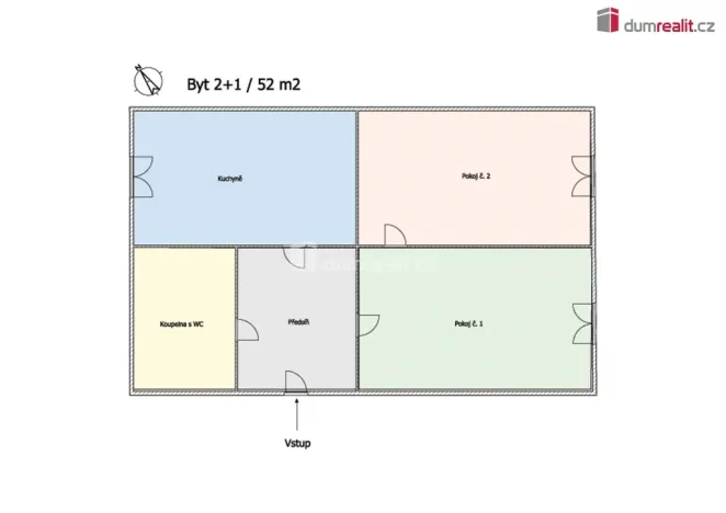 Pronájem bytu 2+1, Cheb, Hálkova, 52 m2