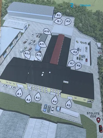 Pronájem skladu, Sedliště, 504 m2