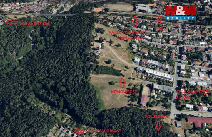 Prodej pozemku pro bydlení, Třebíč - Horka-Domky, 254 m2