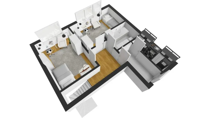 Prodej bytu 4+kk, Praha - Libeň, Nad Okrouhlíkem, 94 m2