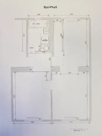 Pronájem bytu 2+1, Praha - Motol, Zahradníčkova, 51 m2